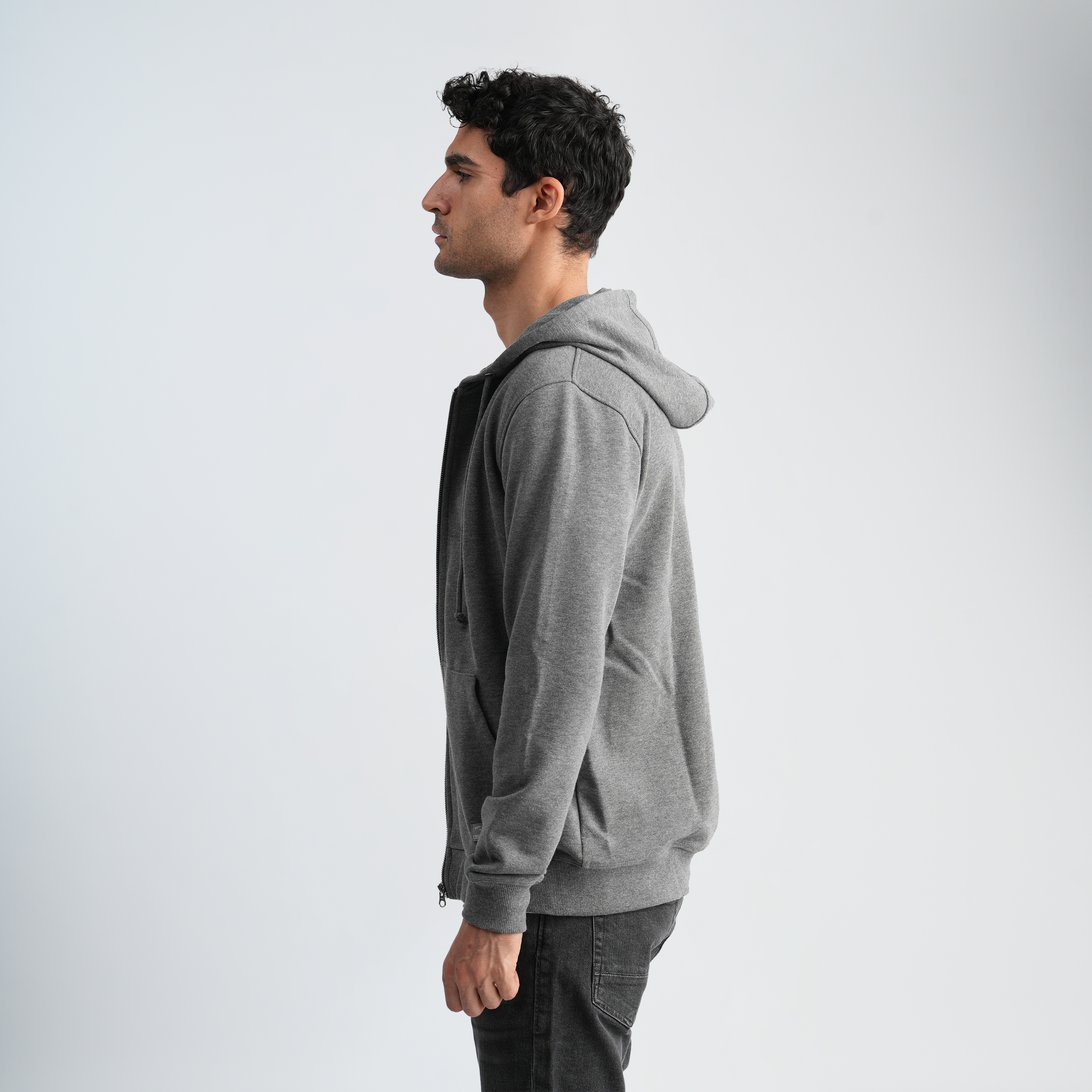 Men's Grey Hoodie-MSW-70