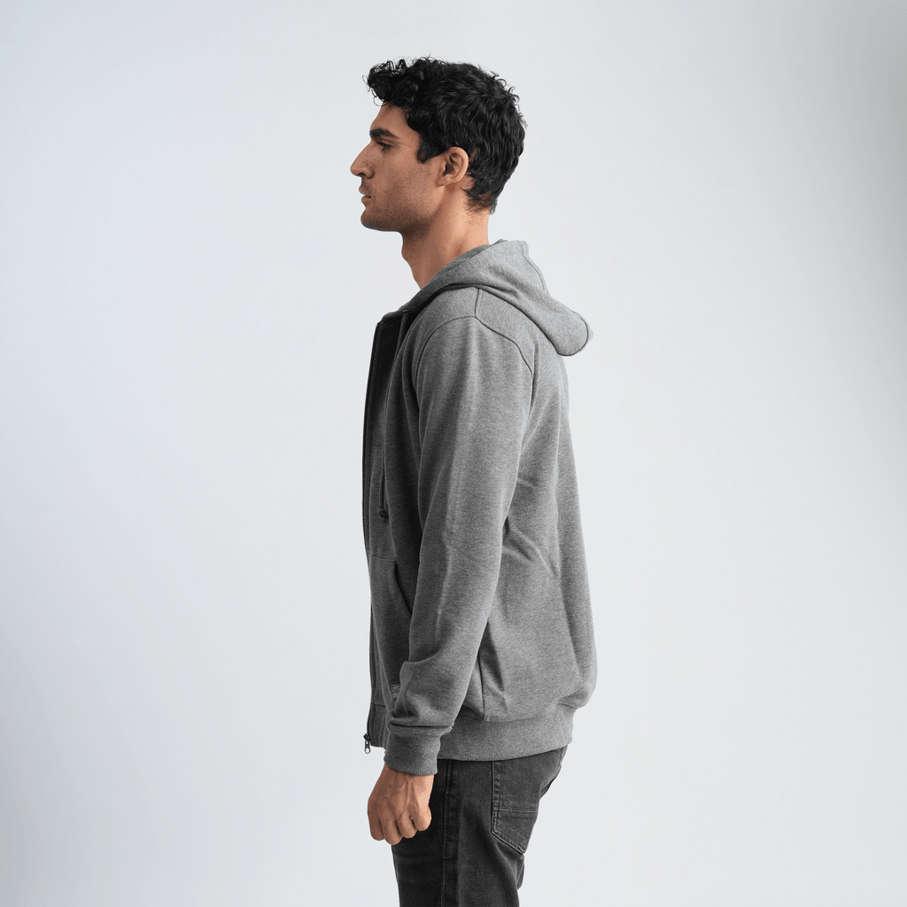 Men's Grey Hoodie-MSW-70