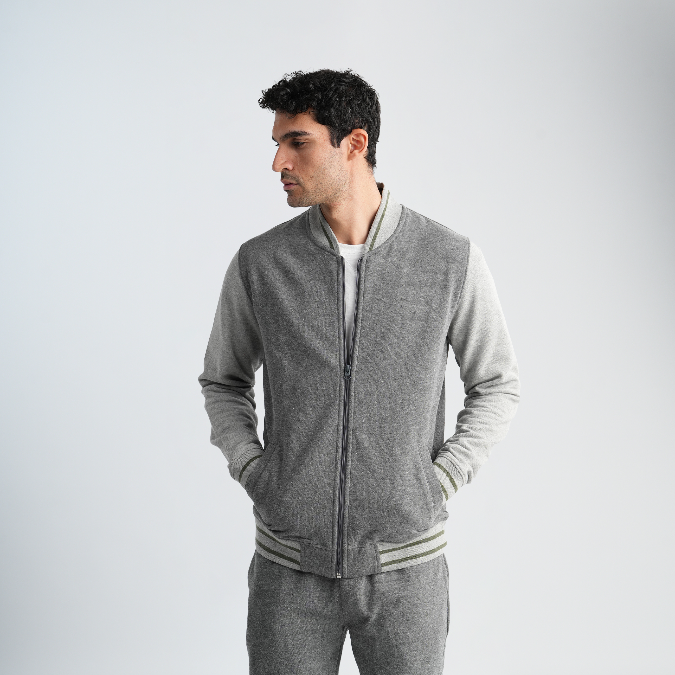 Men's Grey Set-MPJL181