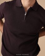 Men's Short sleeve Burgandi polo (MPO144)