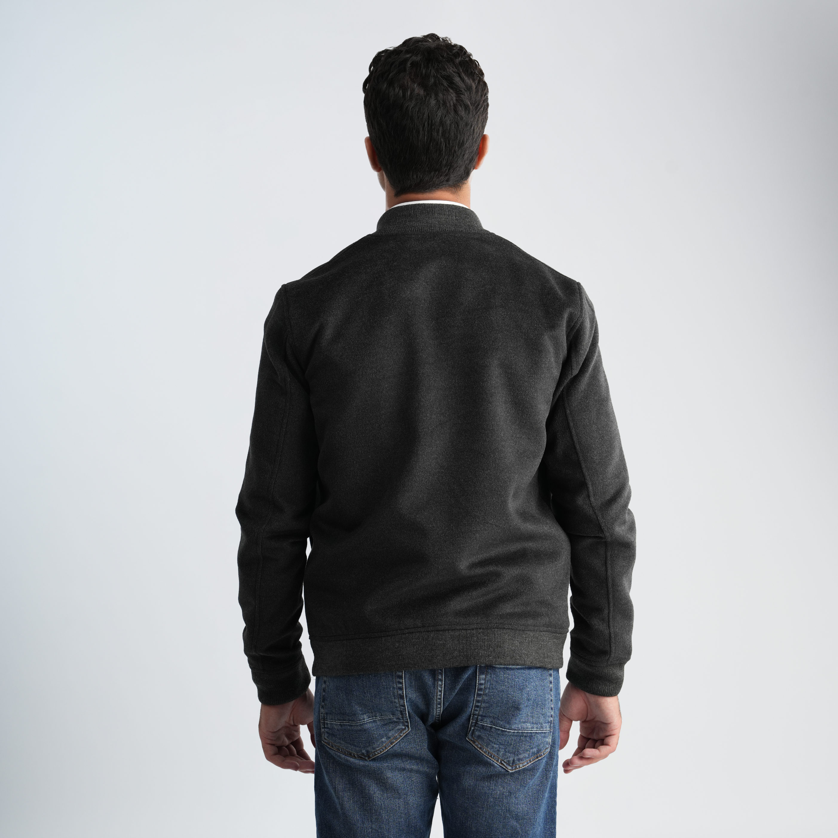 Men's Grey Jacket-MJKF-31