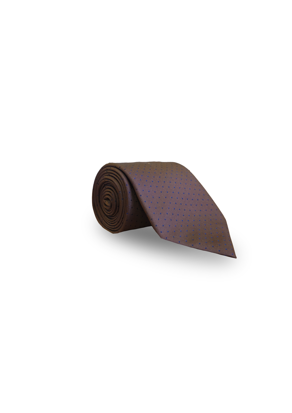 Brown Polyester Pattern Tie-MTIE-06