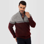 Dark Bordaux Pullover-Jacket With Zipper(10) - nagahomme
