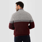 Dark Bordaux Pullover-Jacket With Zipper(10) - nagahomme
