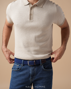 Men's Short sleeve Beige polo (MPO154)