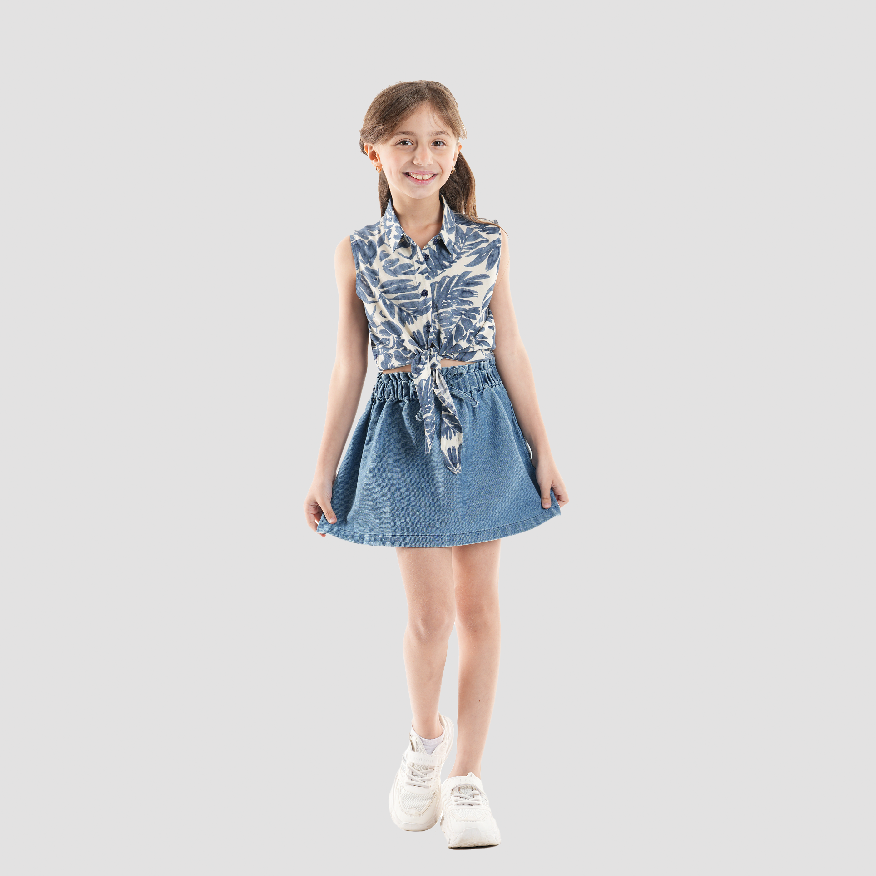 Leaf Print Top-GBL-59S - Naga Homme