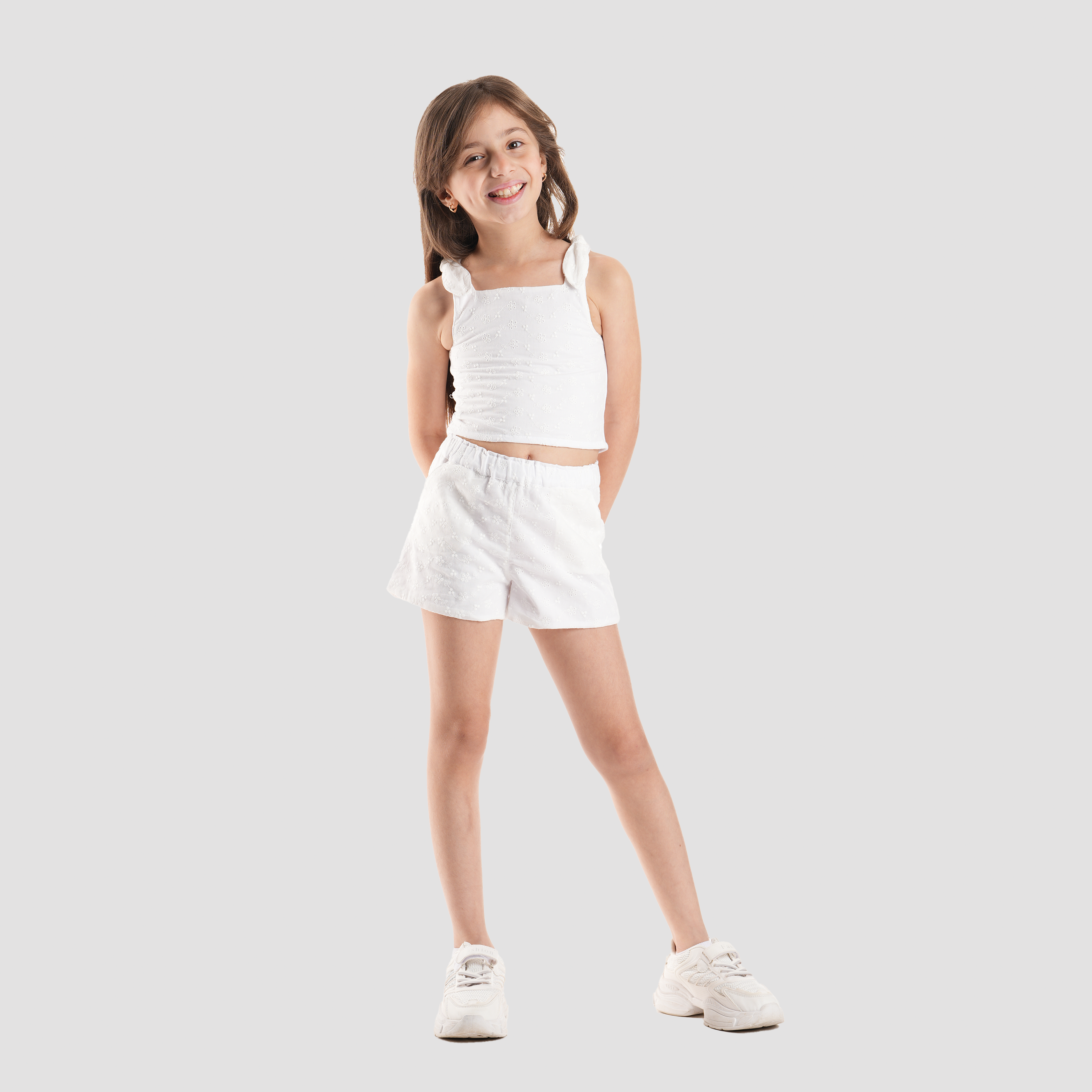 White Set for Girls-GST-15S - Naga Homme Main image