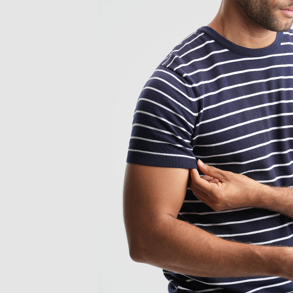 Men's Short sleeve navy polo-MPO137s - Naga Homme