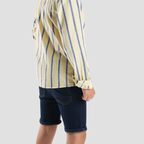 Boys' Yellow*Blue Striped Shirt-BSH139 - Naga Homme