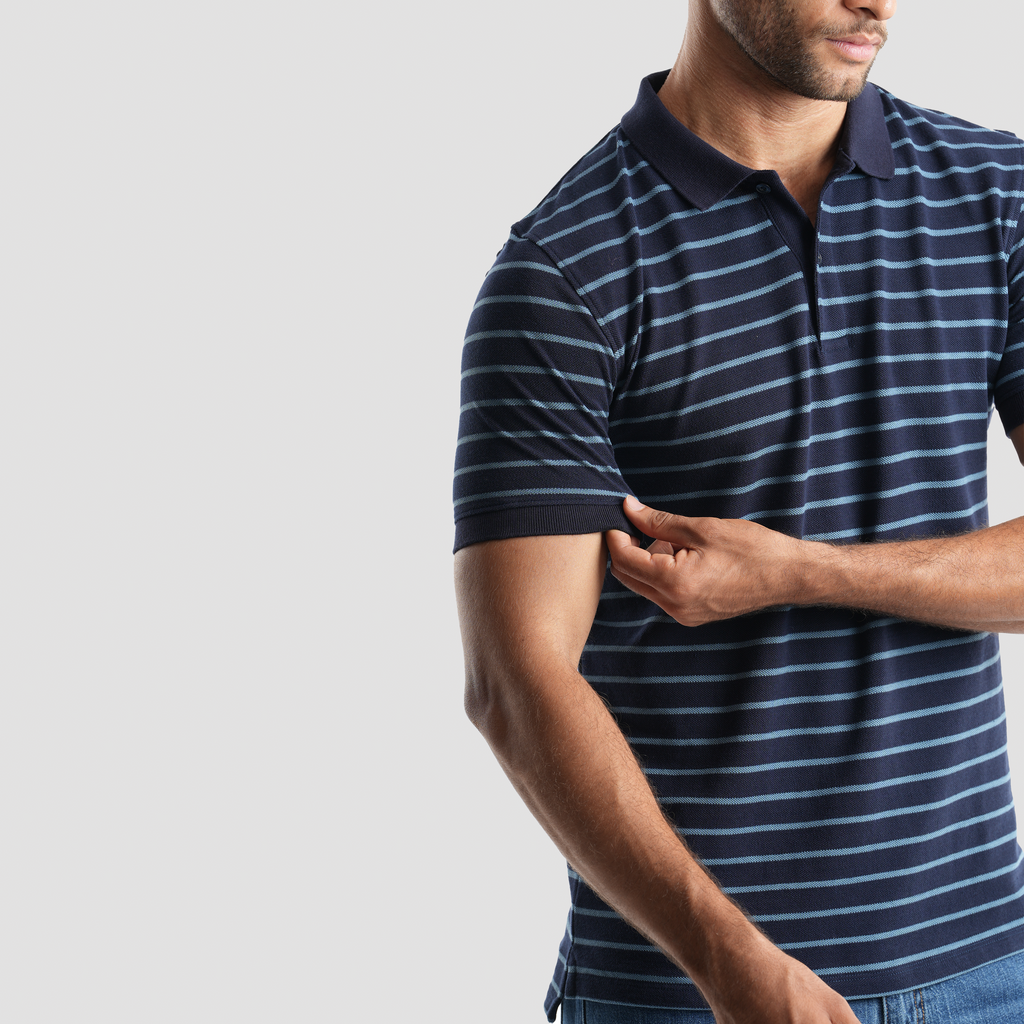 Navy Polo Shirt (MPO-99S) - Naga Homme