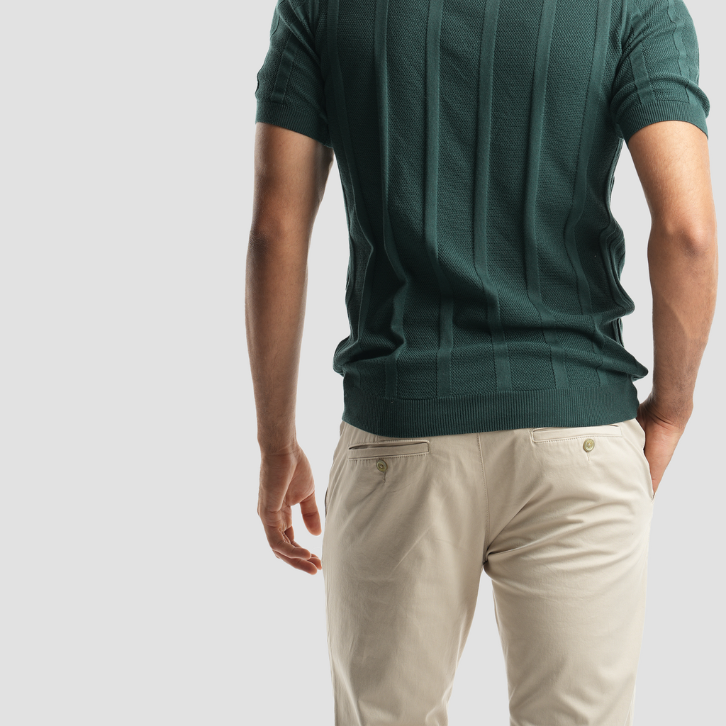 Stone Gabardine Pants (Mpt175) - Naga Homme