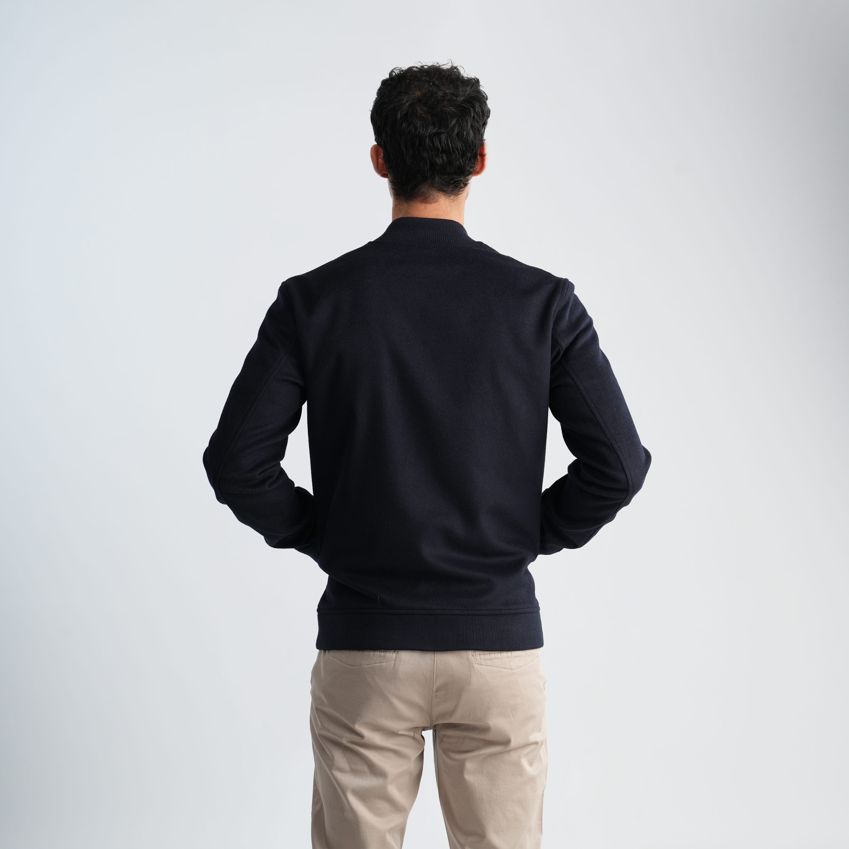 Men's Navy Jacket-MJKF-31