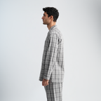 Men's Grey Classic Pajama Set-MPJLC151