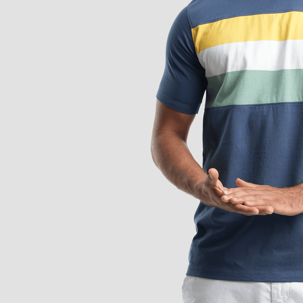 Men's Striped T-Shirt (MTS-41) - Naga Homme
