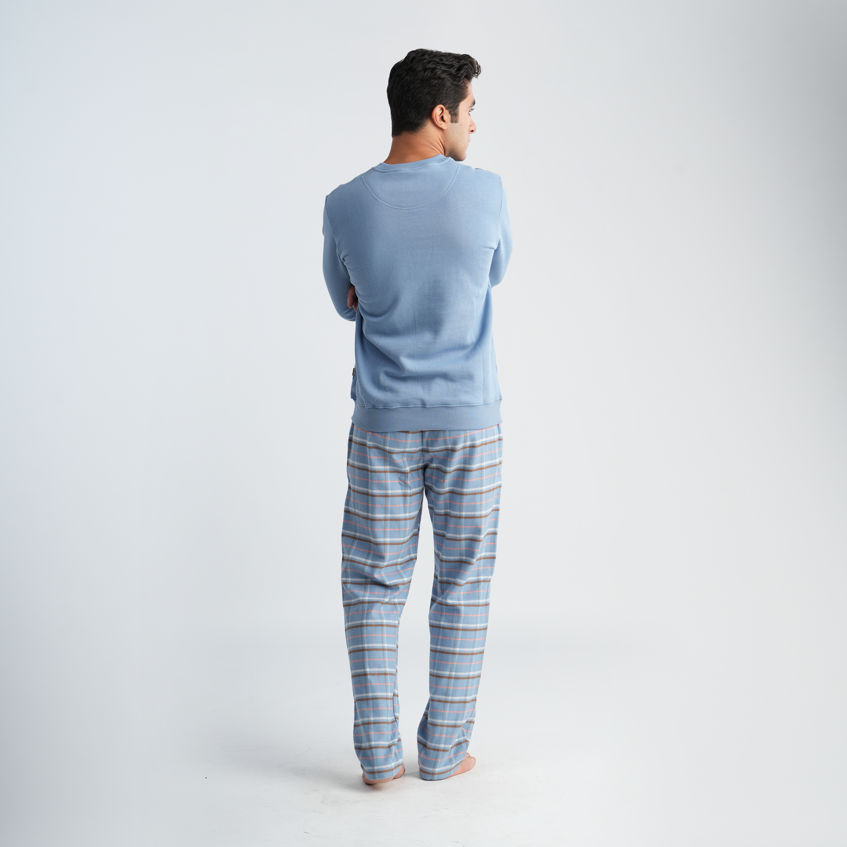 Soft Blue Pajama Set-MPJL178
