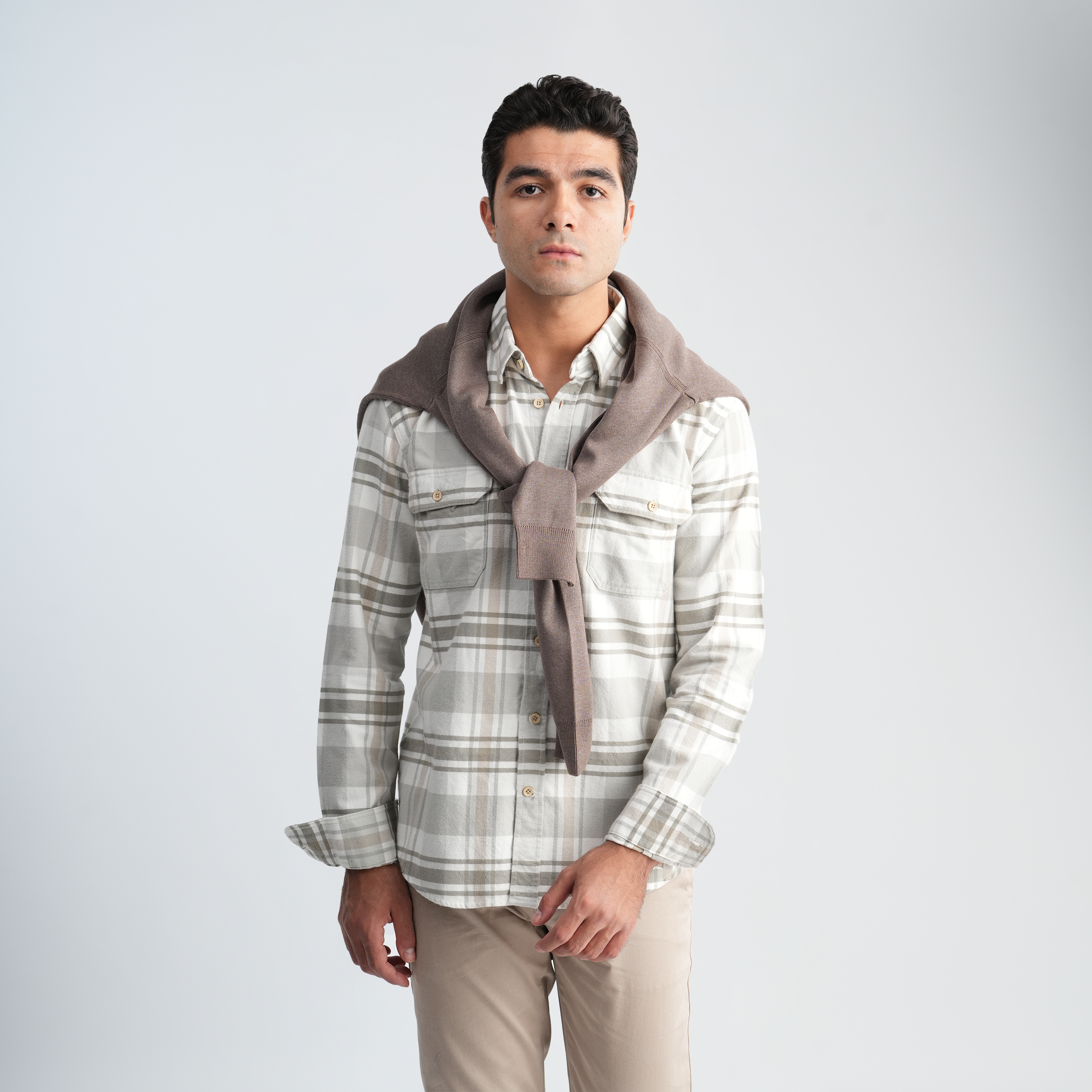 Men's Plaid Shirt-MSH0104