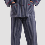 Strip Navy*White Classic Pajama(152) - Naga Homme