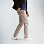 Men's Gabardine Beige Pants-MPT198