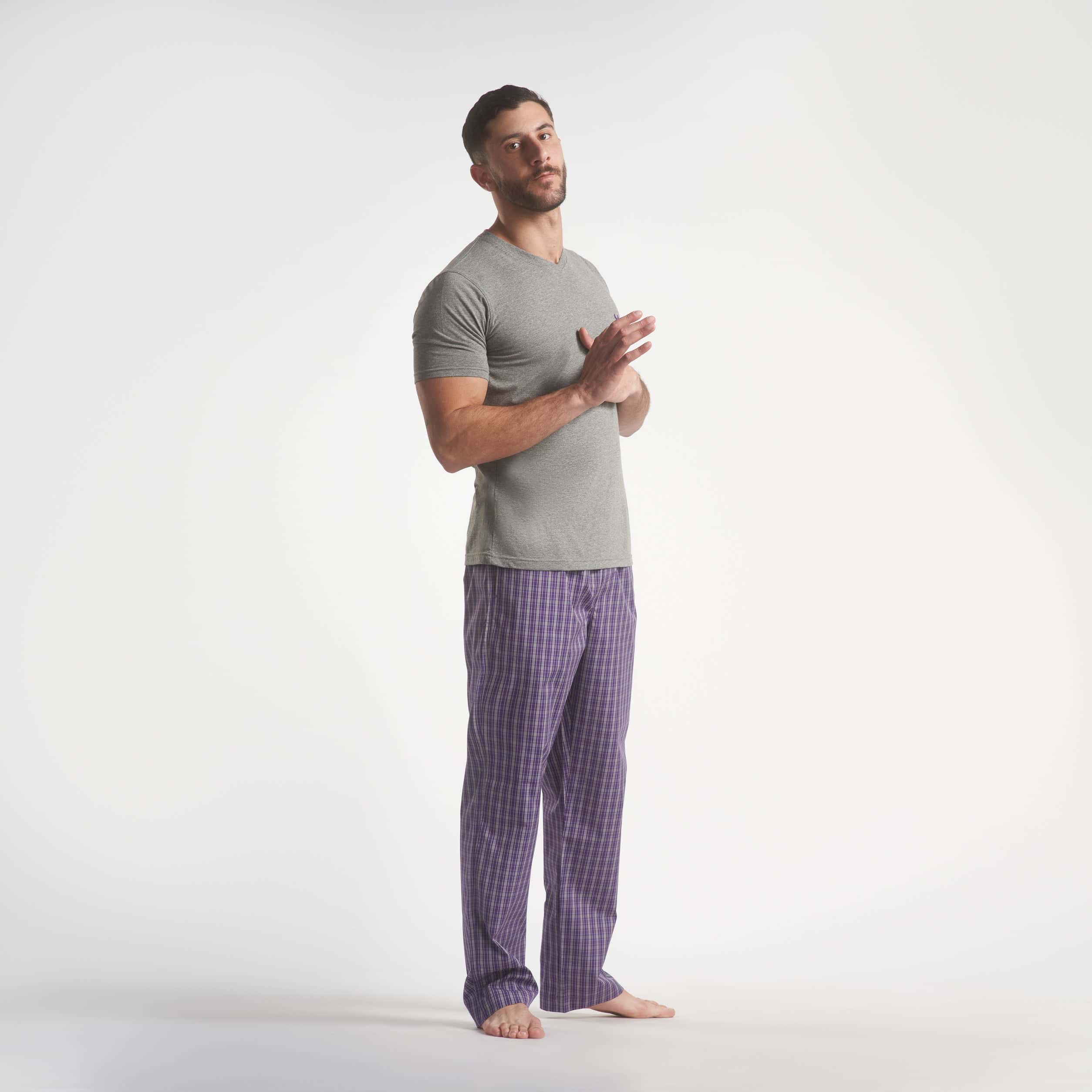 بيجامه نص كم موف Secondary image