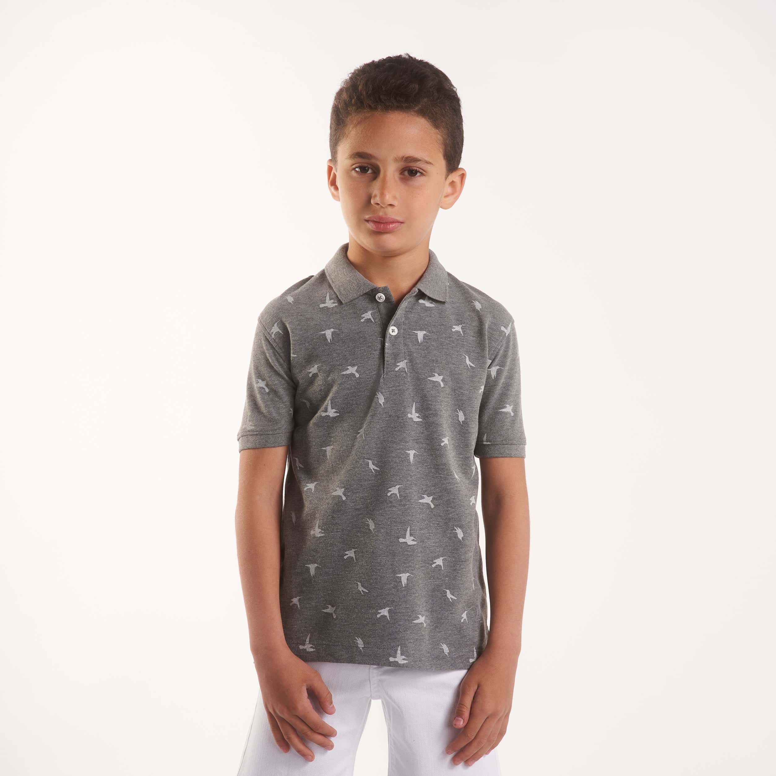 Boys all over Birds print polo shirt(77) - nagahomme