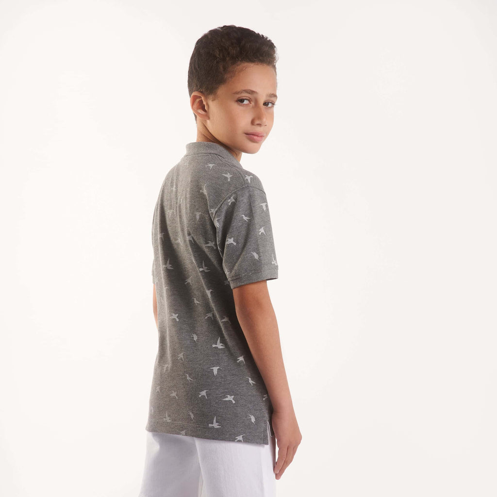 Boys all over Birds print polo shirt(77) - nagahomme