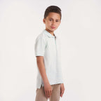 Boys all over print w/solid collar polo shirt (81) - nagahomme