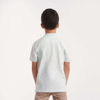 Boys all over print w/solid collar polo shirt (81) - nagahomme