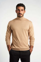 Beige Rounded-Neck Pullover(10) - nagahomme