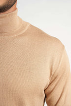 Beige Rounded-Neck Pullover(10) - nagahomme