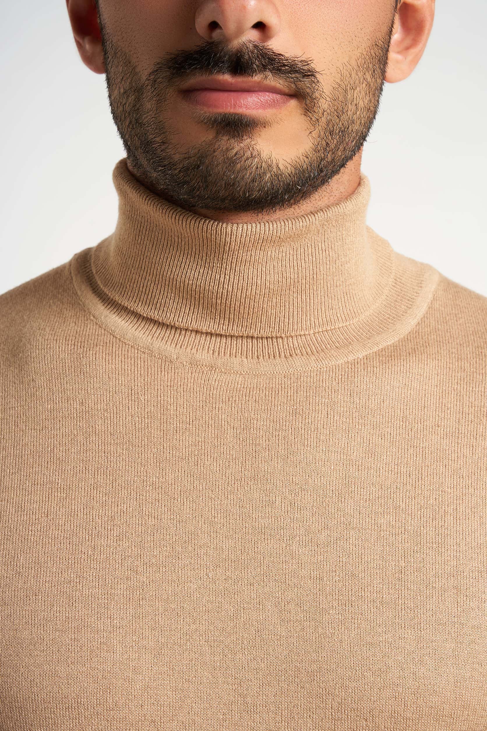 Beige Rounded-Neck Pullover(10) - nagahomme