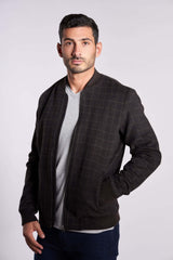 Black and Brown checks wool jacket(19)