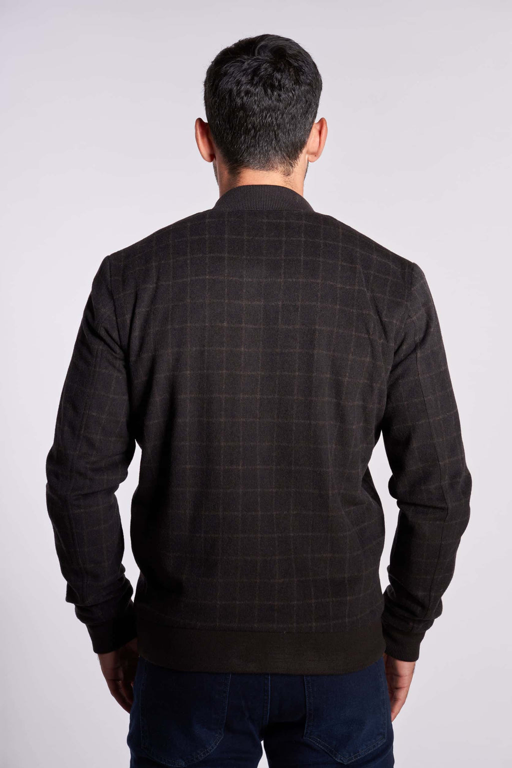 Black and Brown checks wool jacket(19) - nagahomme