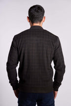 Black and Brown checks wool jacket(19) - nagahomme