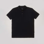 Black Plain Short Sleeves Polo(103) - nagahomme