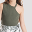Girls' Olive Green Top-GTS-48S - Naga Homme