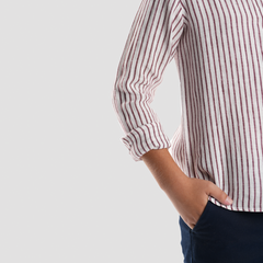 Boys' Striped Linen Shirt-BSH157S