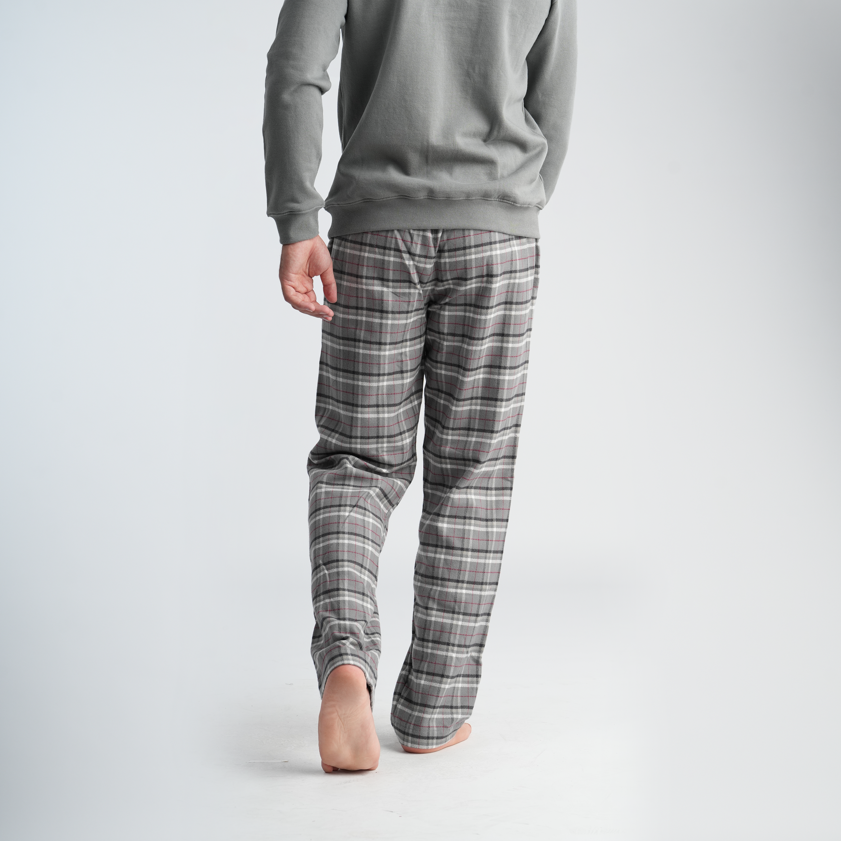 Men's Grey Pajama Set-MPJL147