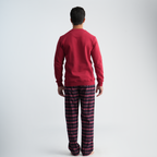 Men's Red Pajama Set-MPJL198