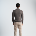 Textured Mock Neck Pullover-MPLJKC-12