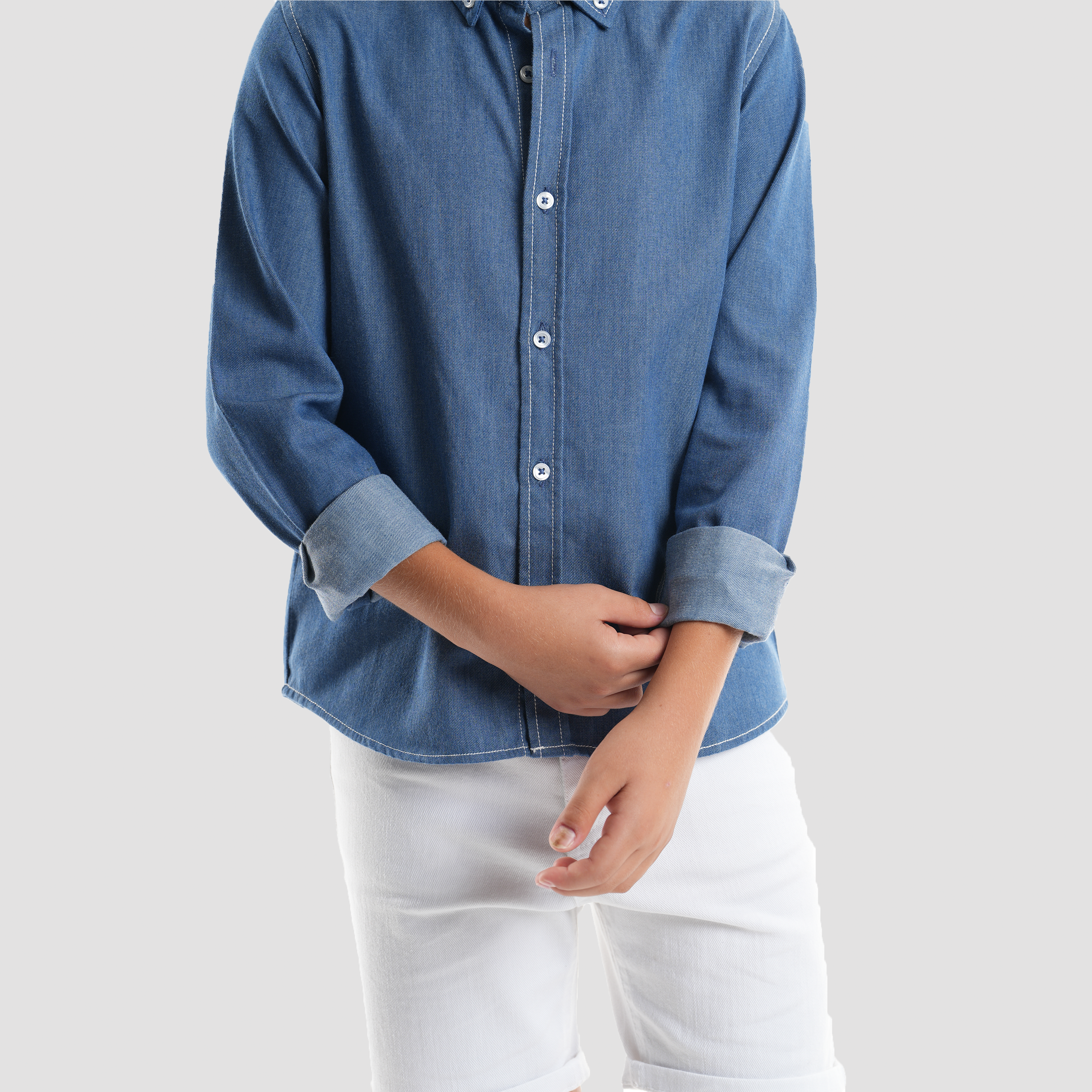 Boys' Denim Shirt-BSH153 Secondary image