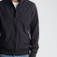 Men's Navy Stand Collar Jacket-MJKF-37