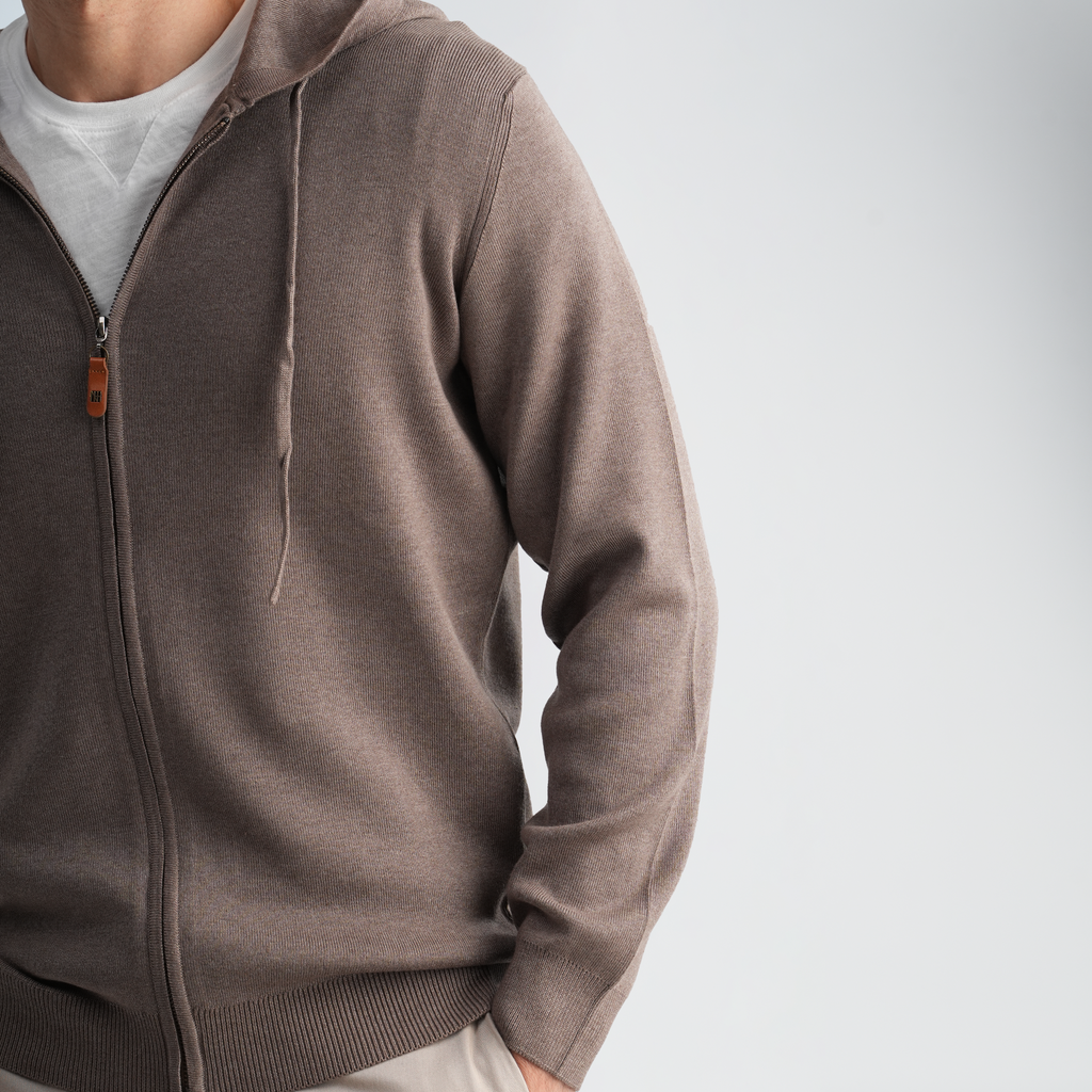 Men's Knit Hoodie-MPLFSH-30
