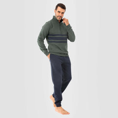 بيجامة كحلي * زيتي