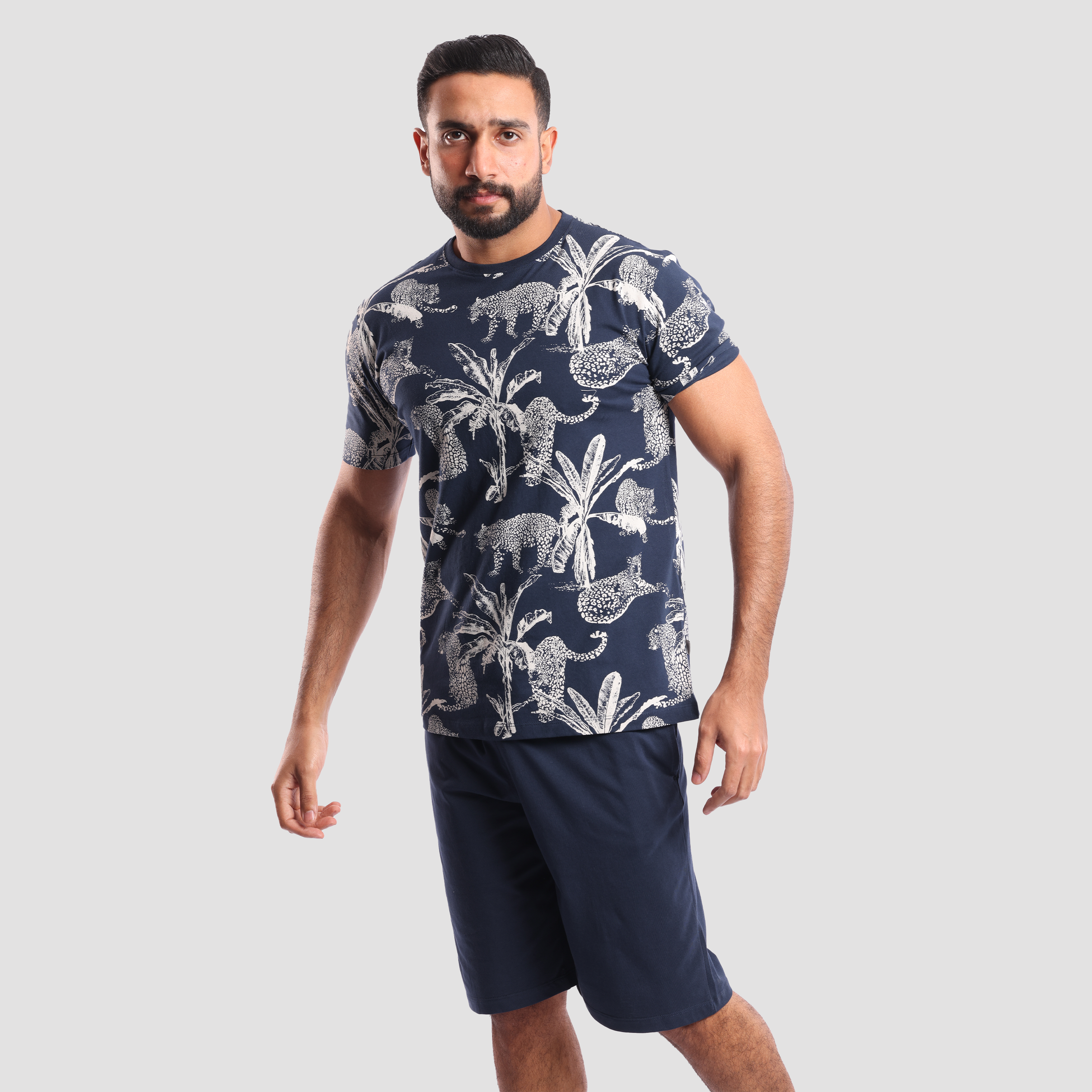 Men's Navy Blue Pajama Set (MPJS-76S) Secondary image