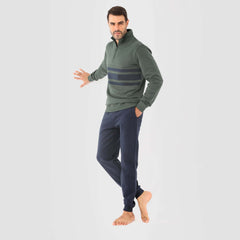 بيجامة كحلي * زيتي