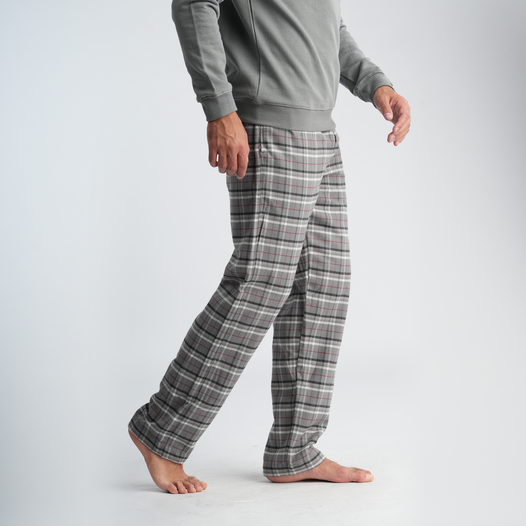 Men's Grey Pajama Set-MPJL147