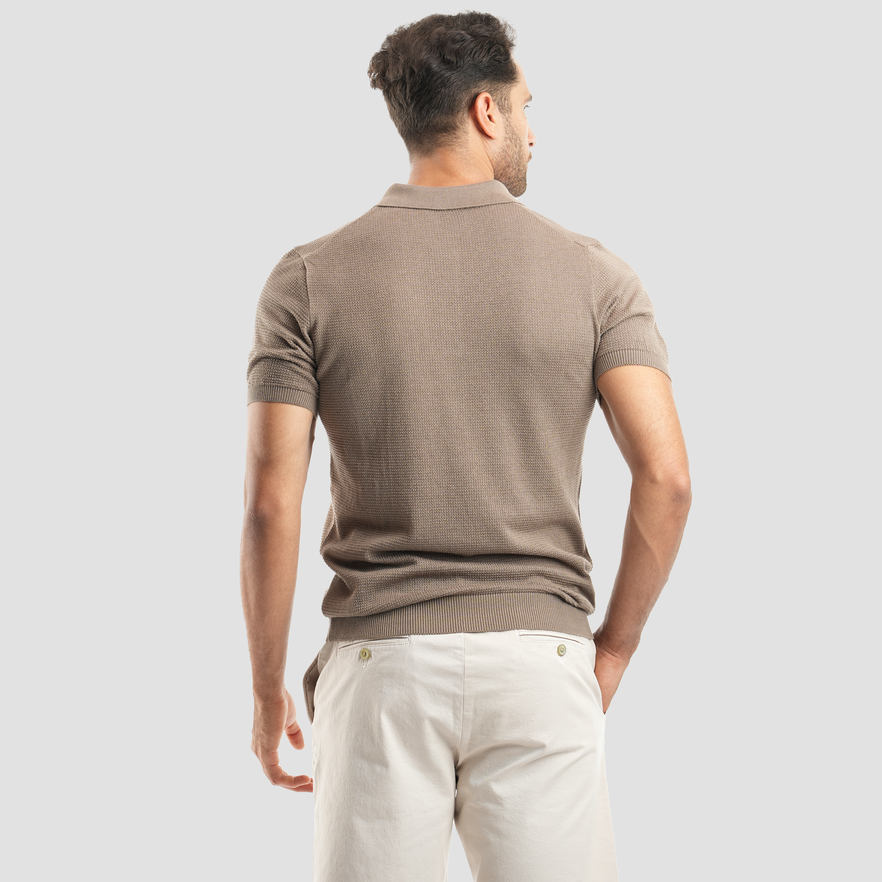 Textured Polo Shirt (MPO105S) Secondary image