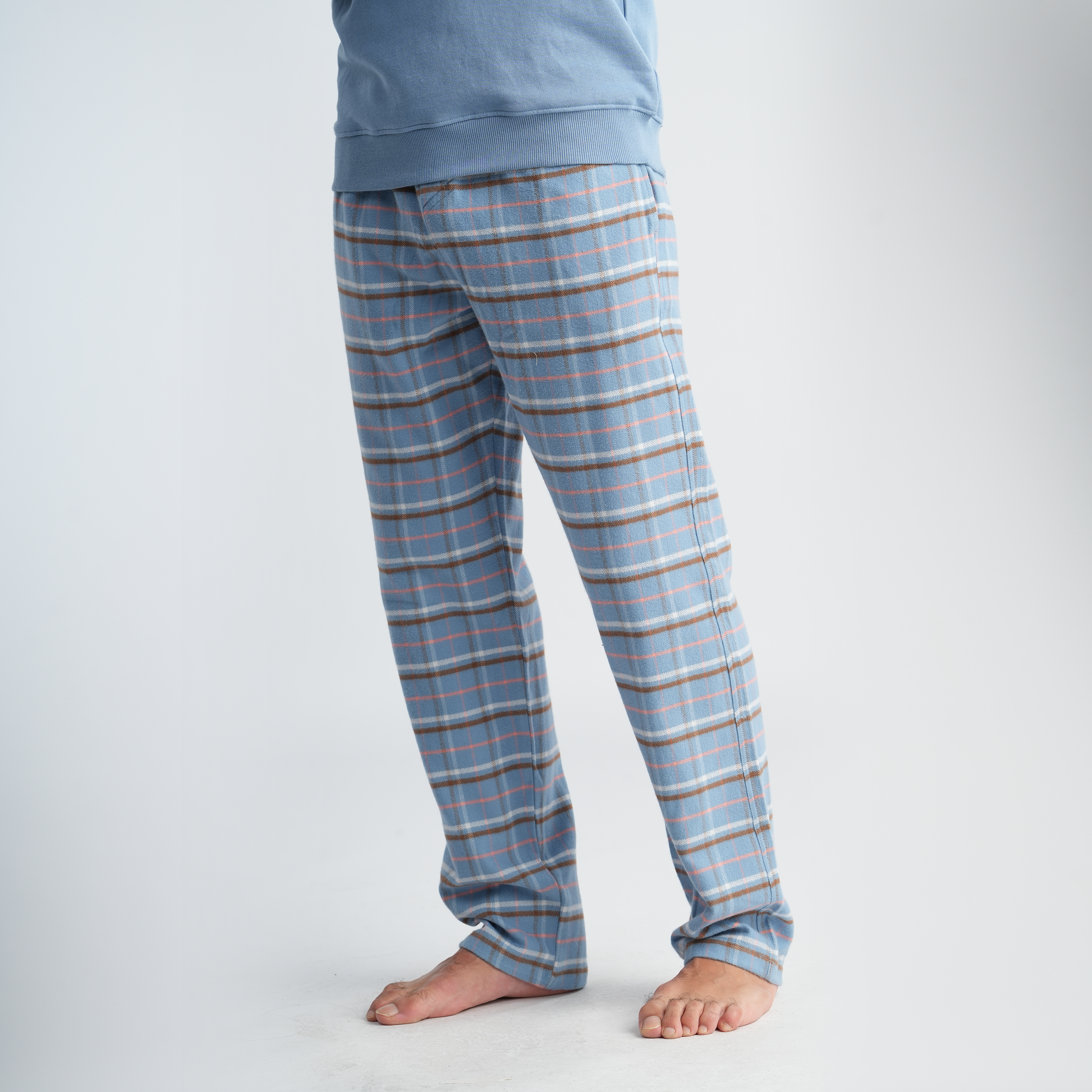 Soft Blue Pajama Set-MPJL178
