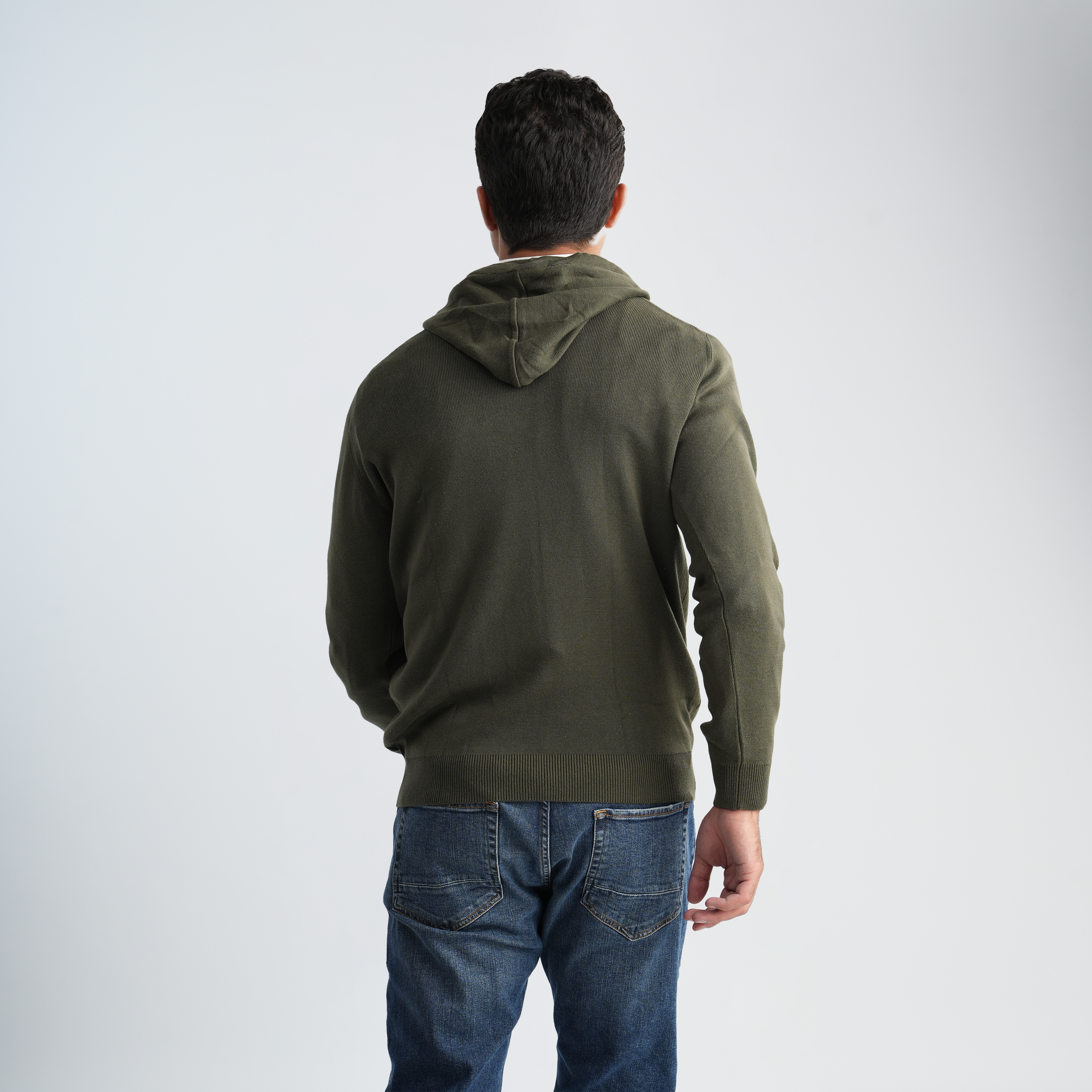 Men's Olive Hoodie-MPLFSH-28