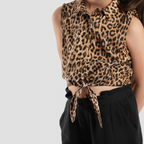 Tiger Print Blouse-GBL-61S - Naga Homme
